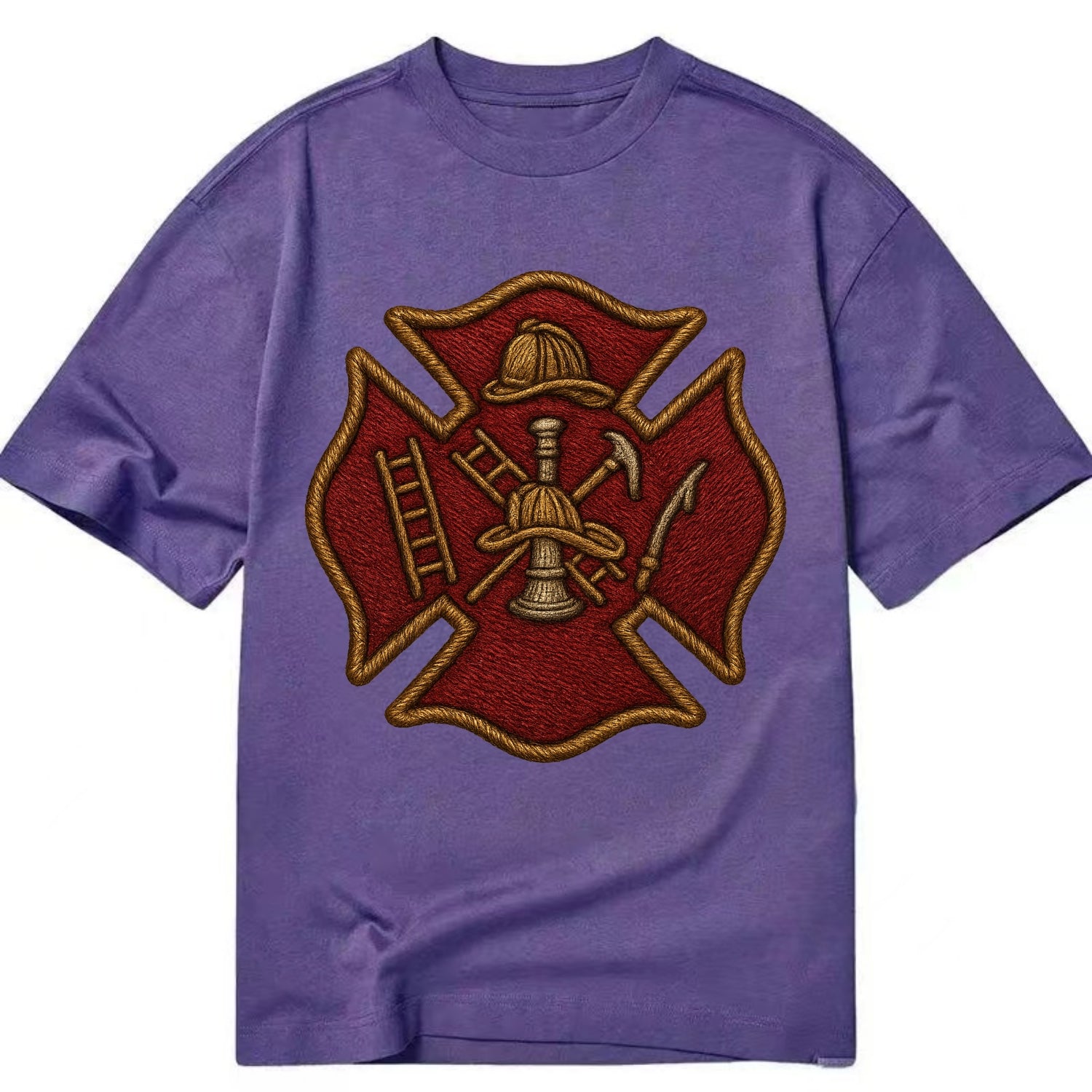 Maltese Cross  - Classic T-shirt - Purple