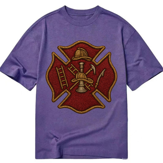 Maltese Cross  - Classic T-shirt - Purple
