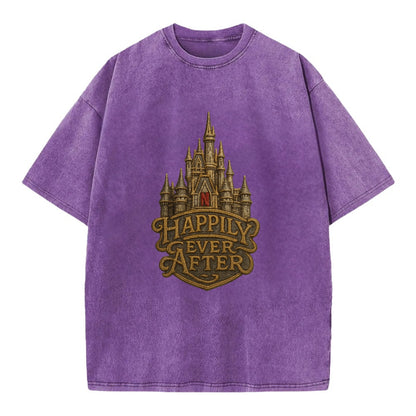 Happily Ever After  - Vintage T-shirt - Purple