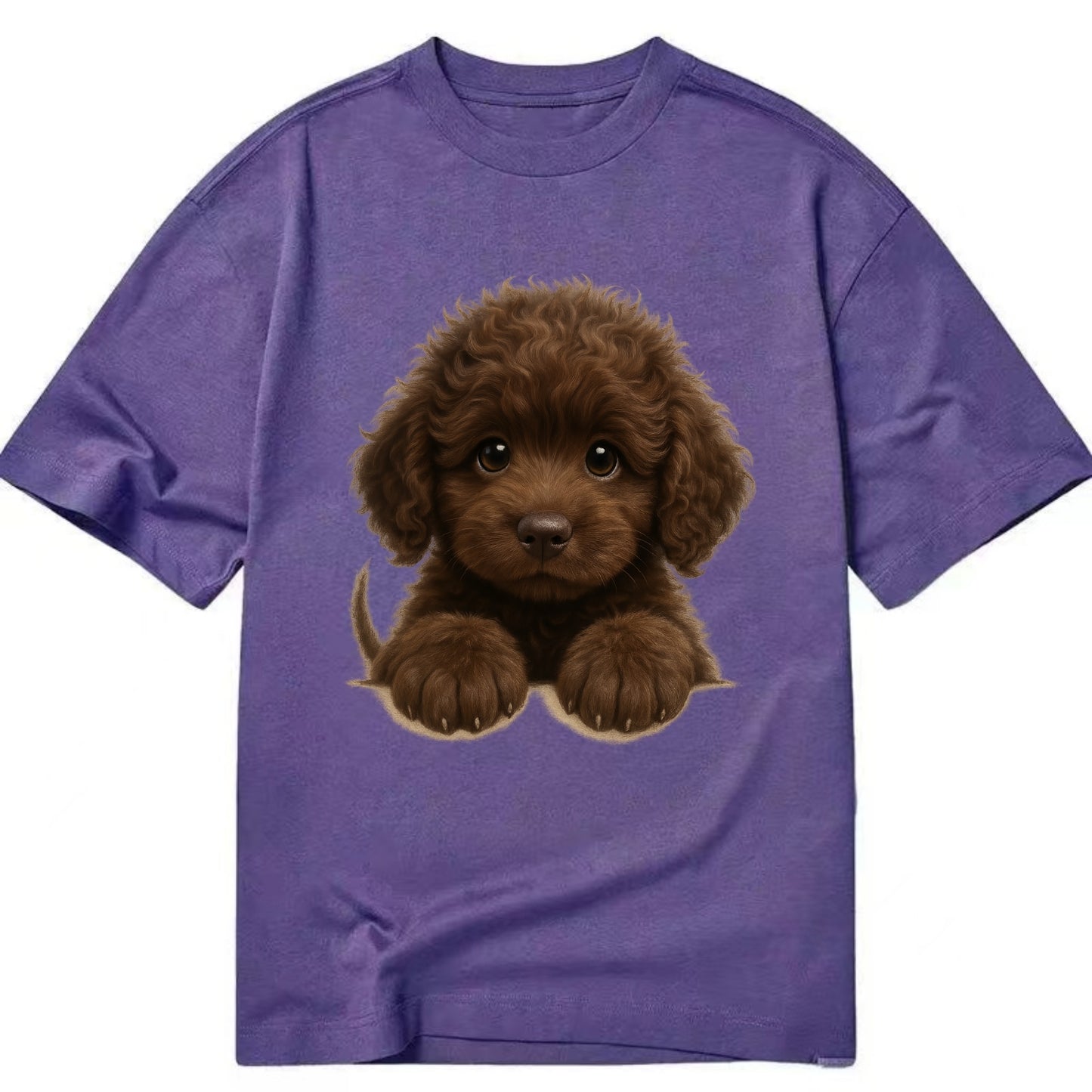 Irish Water Spaniel  - Classic T-shirt - Purple