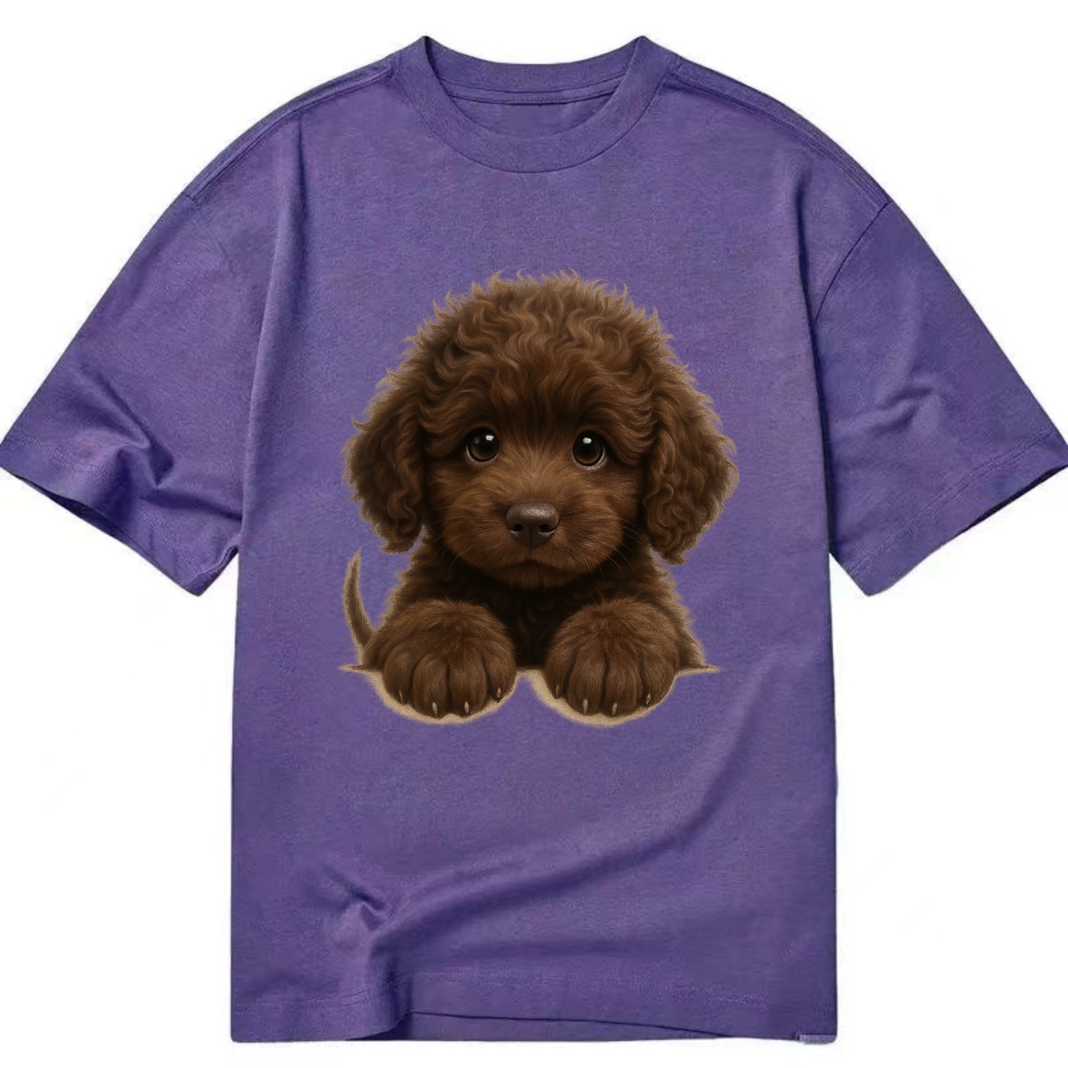 Irish Water Spaniel  - Classic T-shirt - Purple
