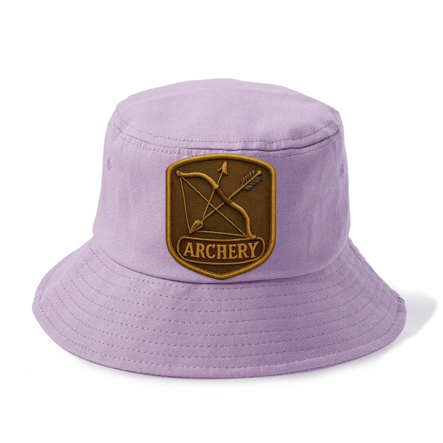 Bow and arrow crossed - archery enthusiast - Bucket Hat - Purple