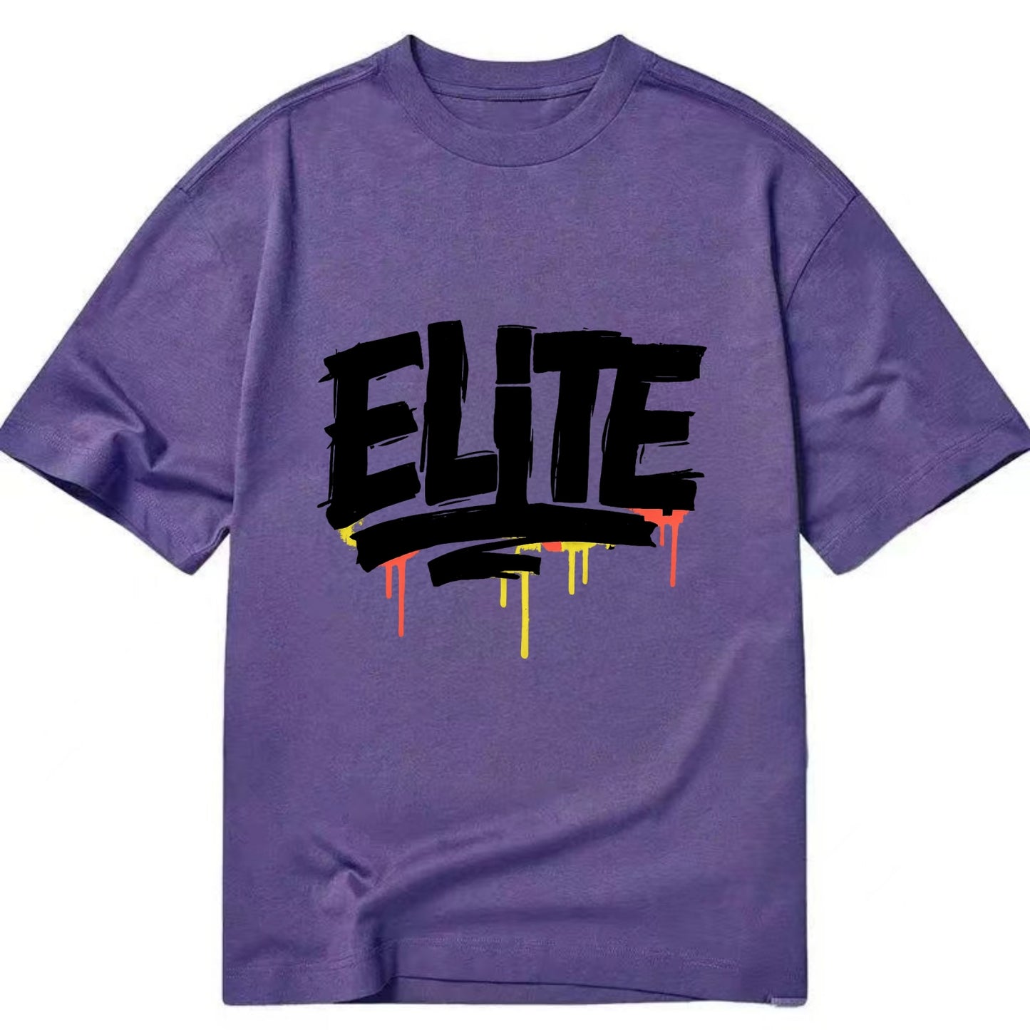 Bold typography design - "ELITE" - top tier, highest level - Classic T-shirt - Purple