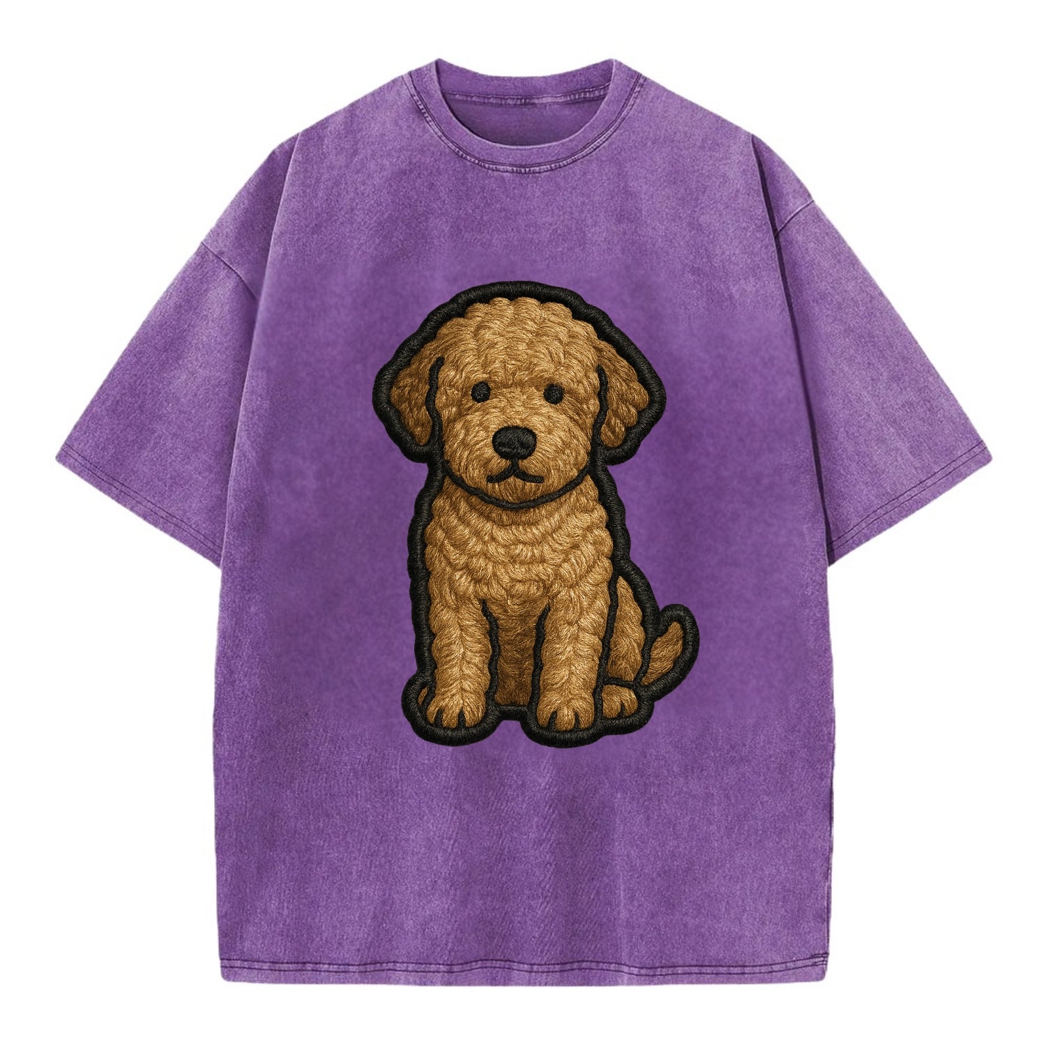 Lagotto Romagnolo - Modern truffle hunte - Vintage T-shirt - Purple
