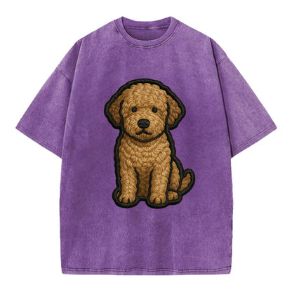 Lagotto Romagnolo - Modern truffle hunte - Vintage T-shirt - Purple