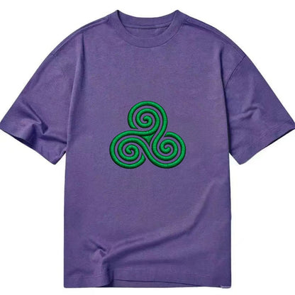 Triple Spiral - Classic T-shirt - Purple
