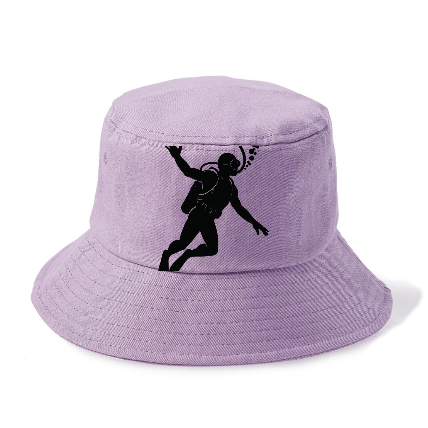 Scuba diver descending with gear - Bucket Hat - Purple