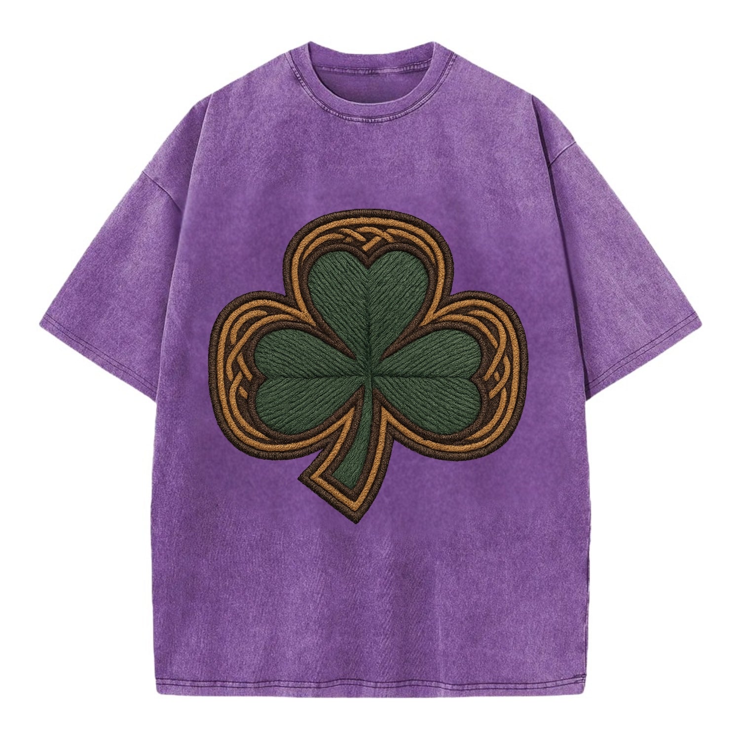 Shamrock  - Vintage T-shirt - Purple