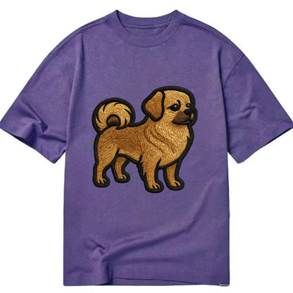 Tibetan Spaniel - Modern Tibetan breed d - Classic T-shirt - Purple