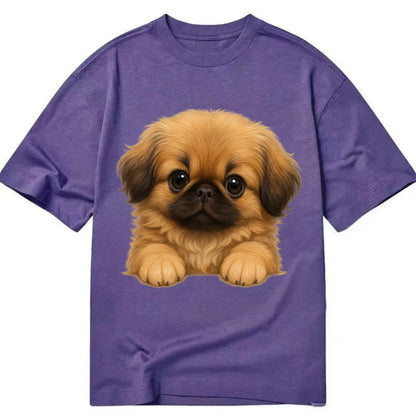 Pekingese  - Classic T-shirt - Purple