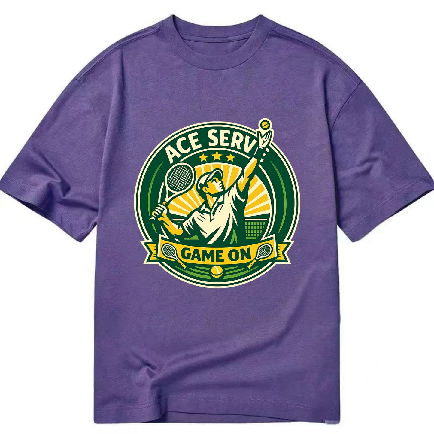 Serving Ace Emblem - Classic T-shirt - Purple