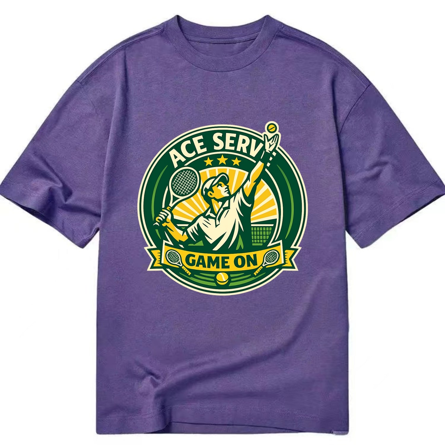 Serving Ace Emblem - Classic T-shirt - Purple