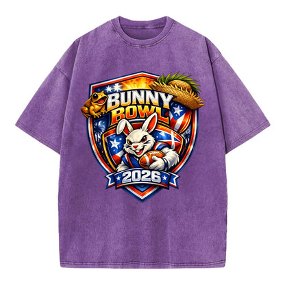 Bunny Bowl 2026 - Vintage T-shirt - Purple