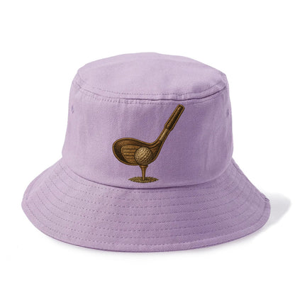 Golf Club and Ball  - Bucket Hat - Purple
