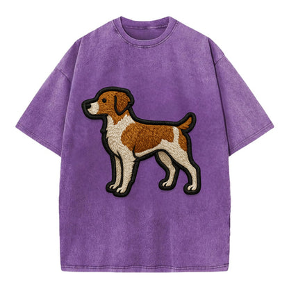 Brittany - Contemporary athletic logo wi - Vintage T-shirt - Purple