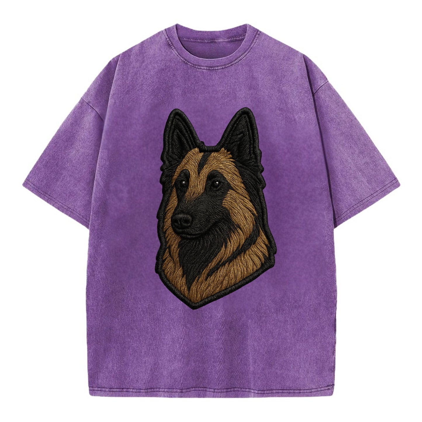 Belgian Tervuren - Trendy shepherd desig - Vintage T-shirt - Purple