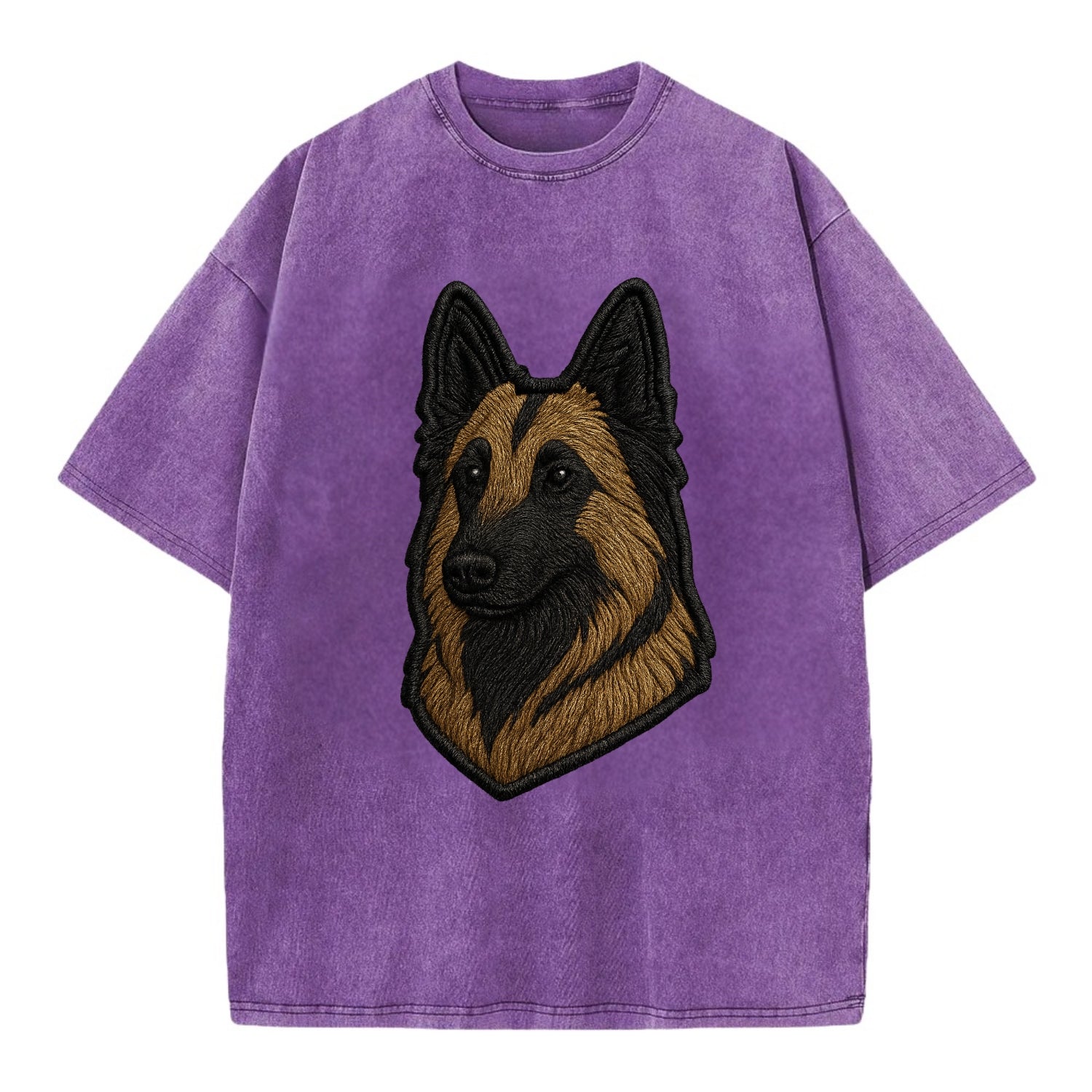 Belgian Tervuren - Trendy shepherd desig - Vintage T-shirt - Purple