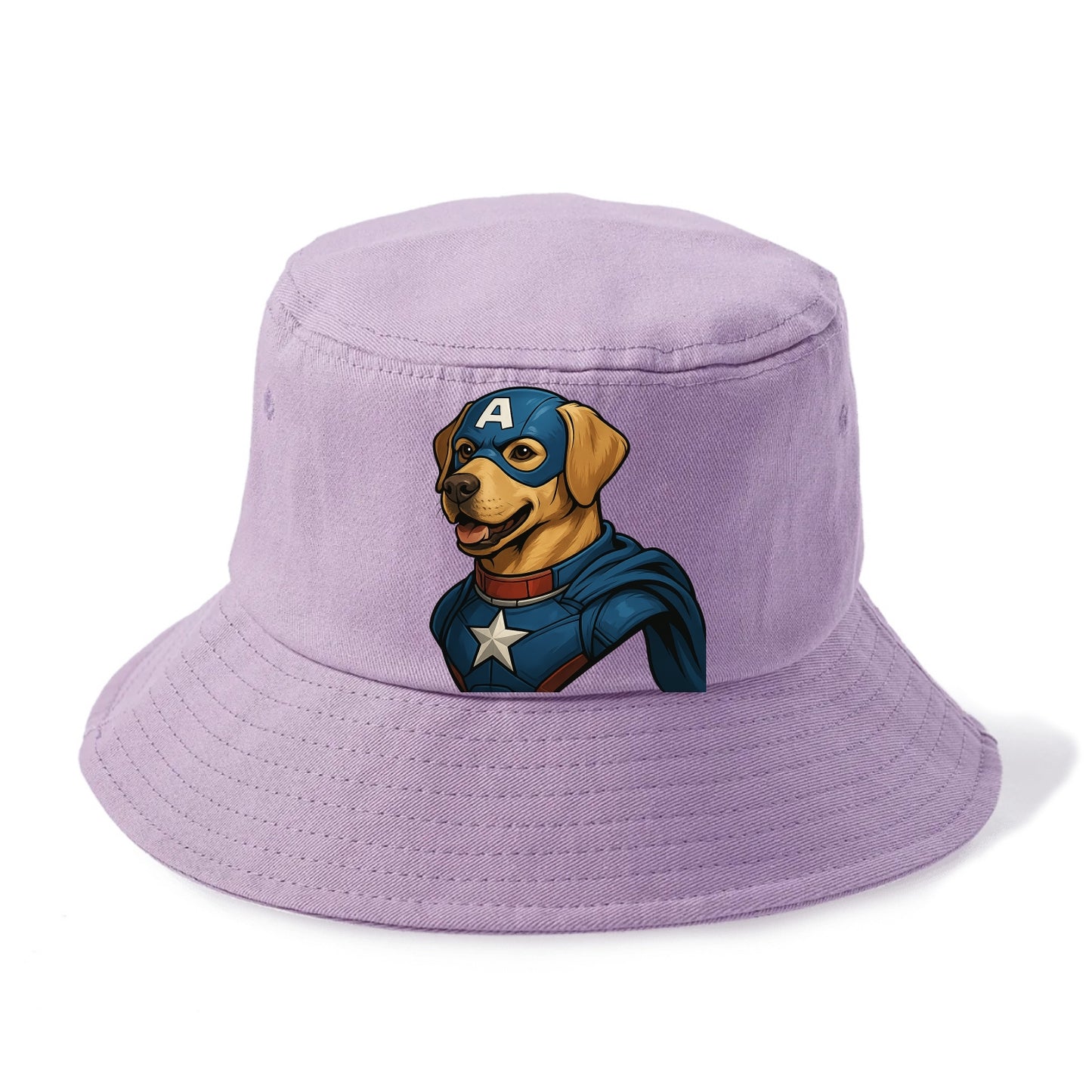 Labrador Patriotic Hero  - Bucket Hat - Purple