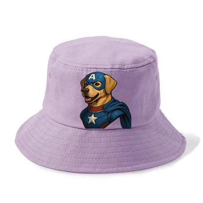 Labrador Patriotic Hero  - Bucket Hat - Purple