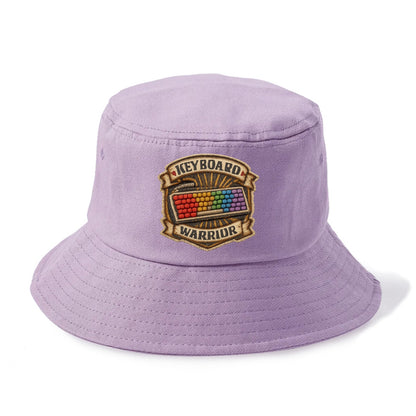 KEYBOARD WARRIOR - mechanical keyboard in RGB rainbow , PC master race - Bucket Hat - Purple