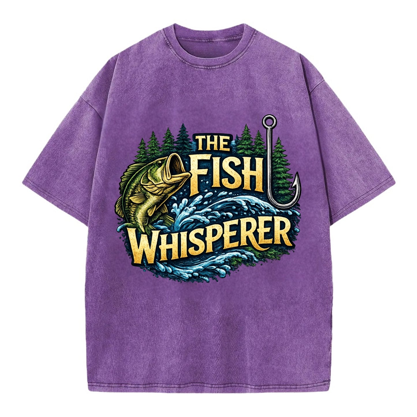Fish Whisperer - Vintage T-shirt - Purple