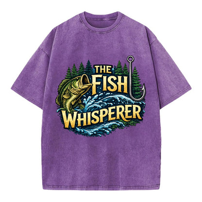 Fish Whisperer - Vintage T-shirt - Purple