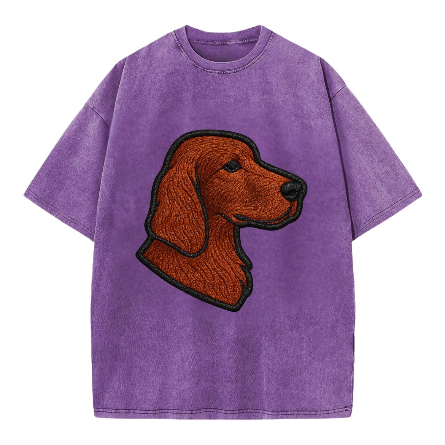 Irish Setter - Contemporary red setter l - Vintage T-shirt - Purple