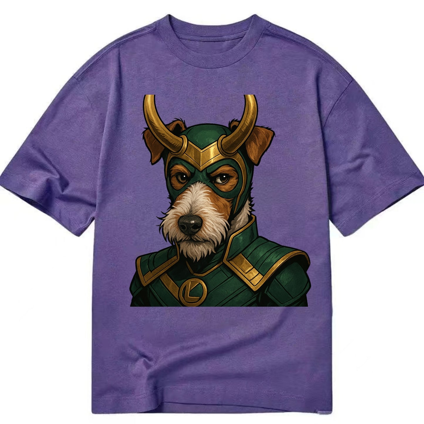 Fox Terrier Loki  - Classic T-shirt - Purple