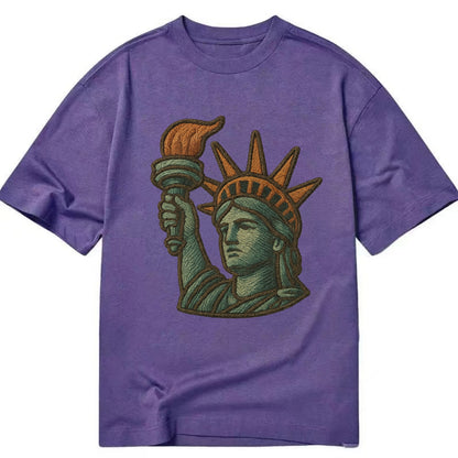 Statue of Liberty  - Classic T-shirt - Purple