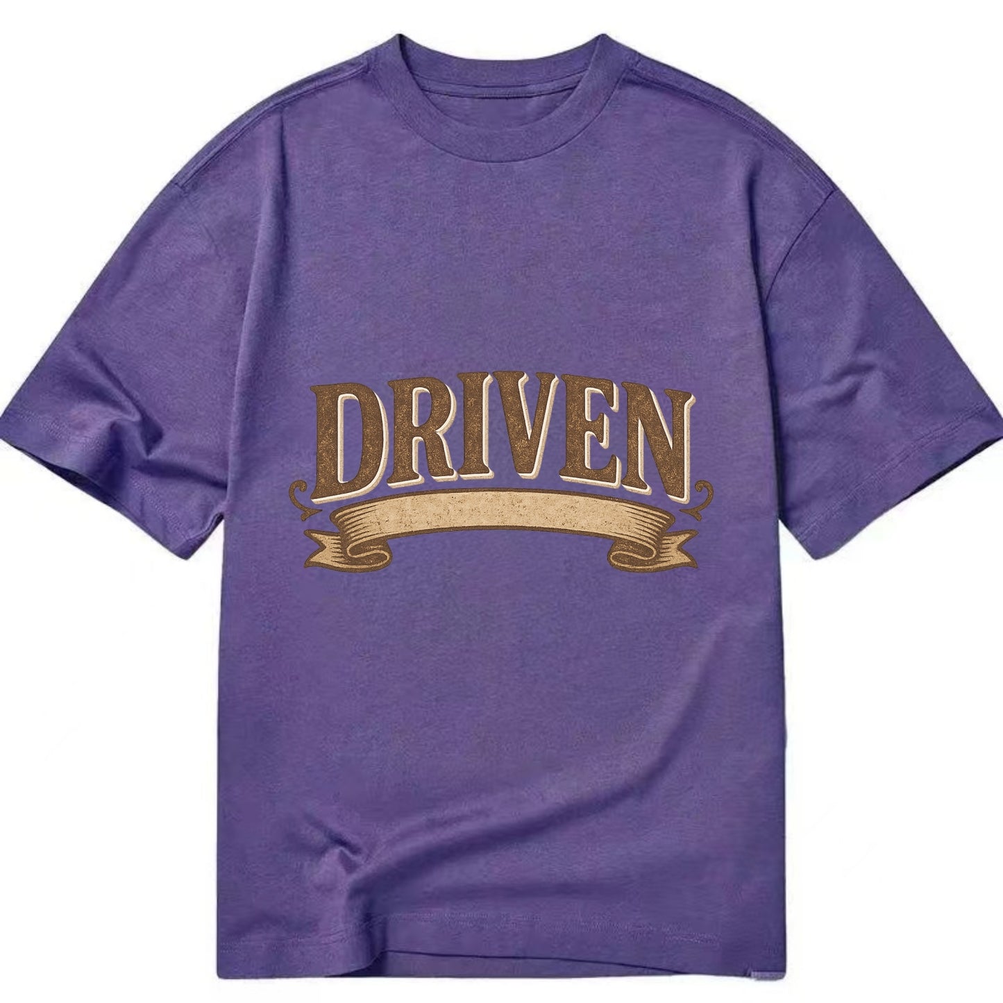 Bold typography design - "DRIVEN" - motivated, focused on goals - Classic T-shirt - Purple
