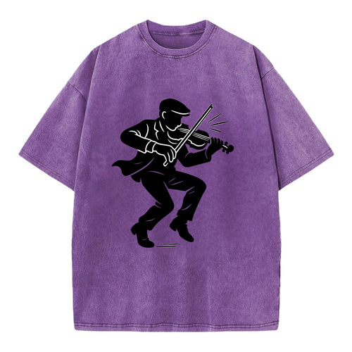 Irish folk musician traditional jig - Vintage T-shirt