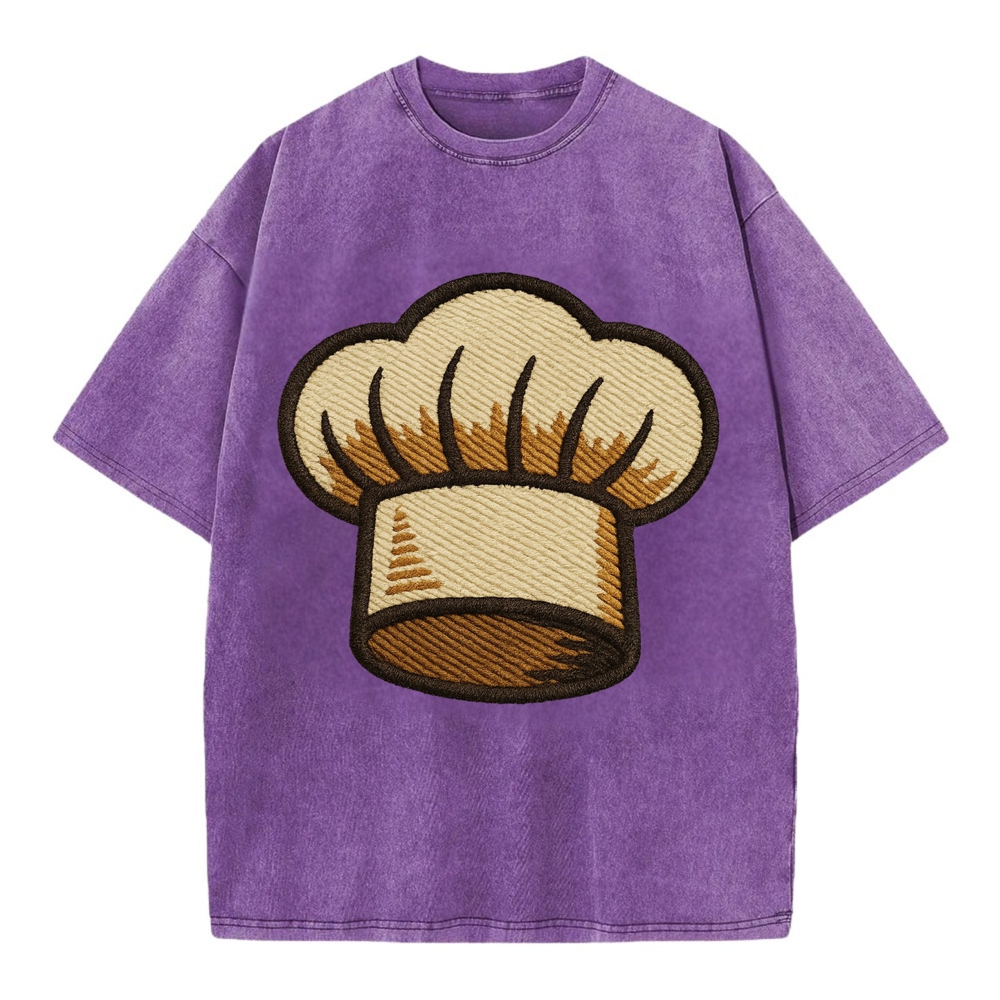 Chef Hat  - Vintage T-shirt - Purple