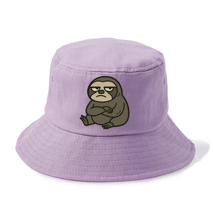 The Sloth Judging Silently - Bucket Hat - Purple