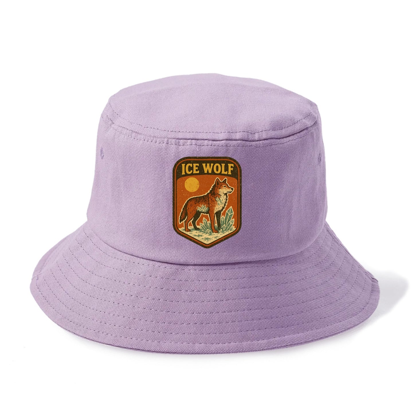 Ice Wolf Crystal  - Bucket Hat - Purple