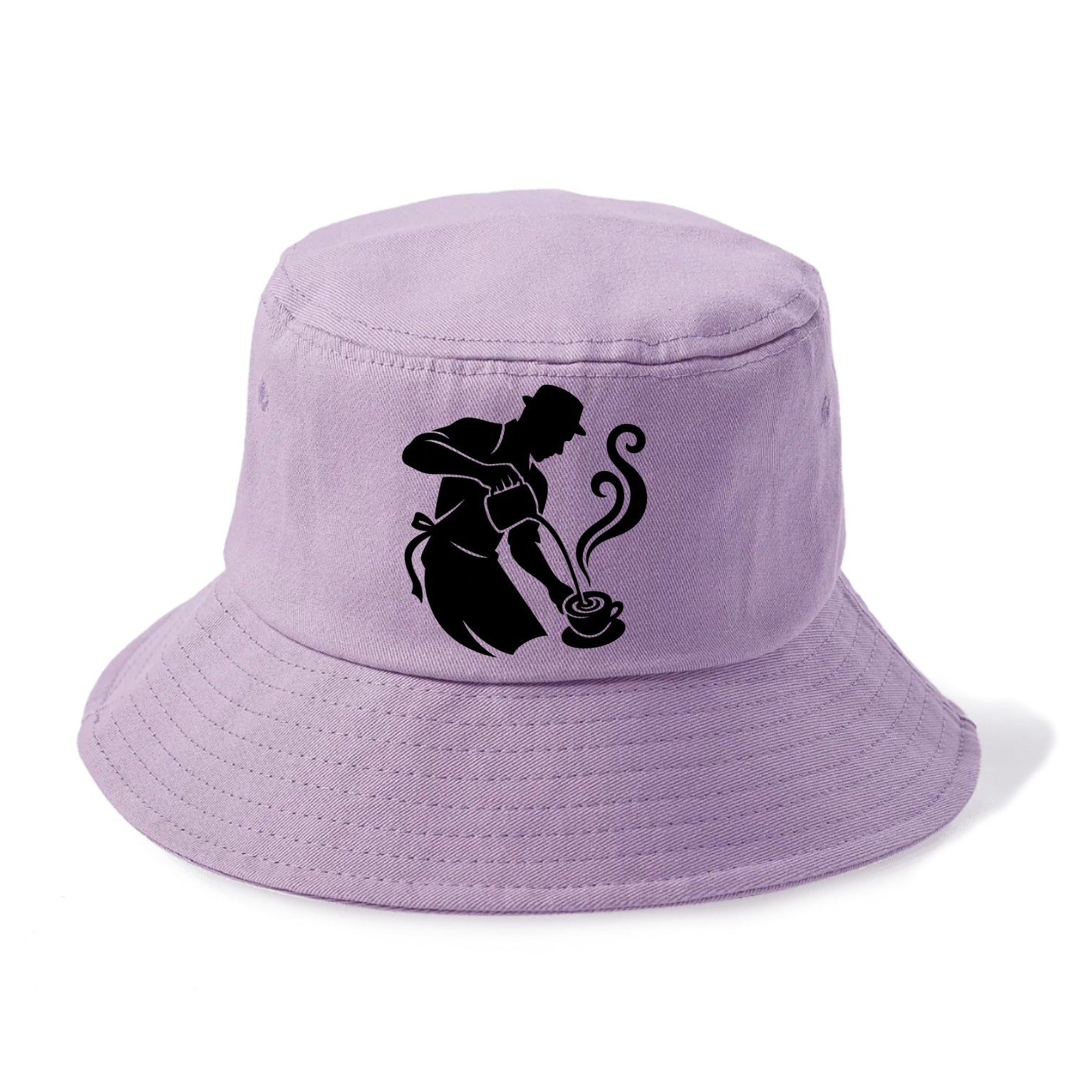 Barista creating latte art - Bucket Hat - Purple