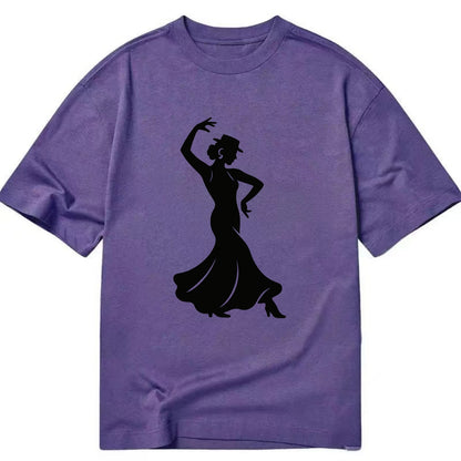 Flamenco dancer passionate stance - Classic T-shirt - Purple