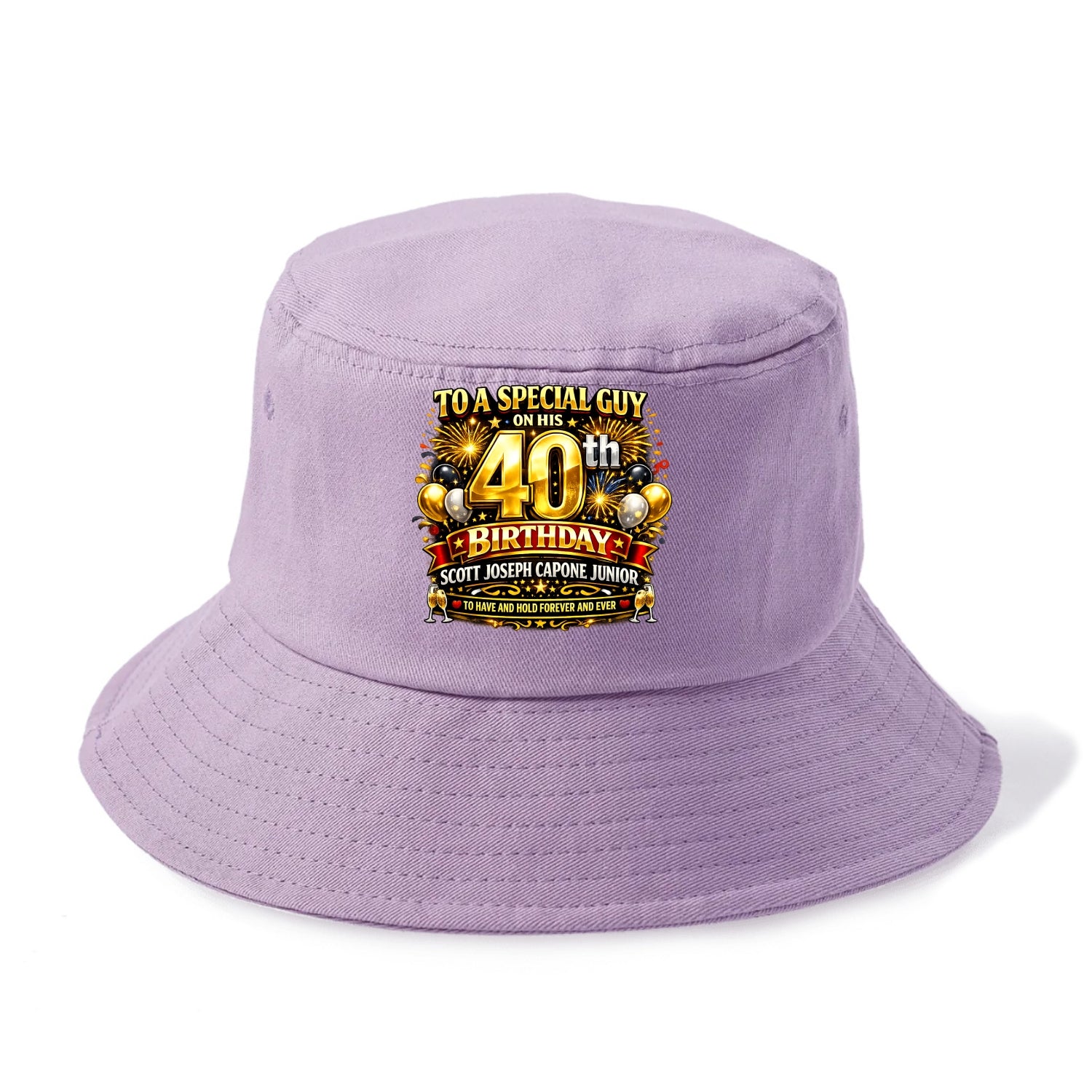 Special 40th Birthday - Bucket Hat - Purple