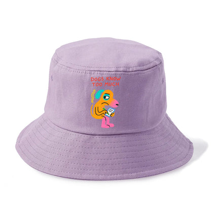 CATS OWN YOU | Cat on throne pointing down - Bucket Hat - Purple