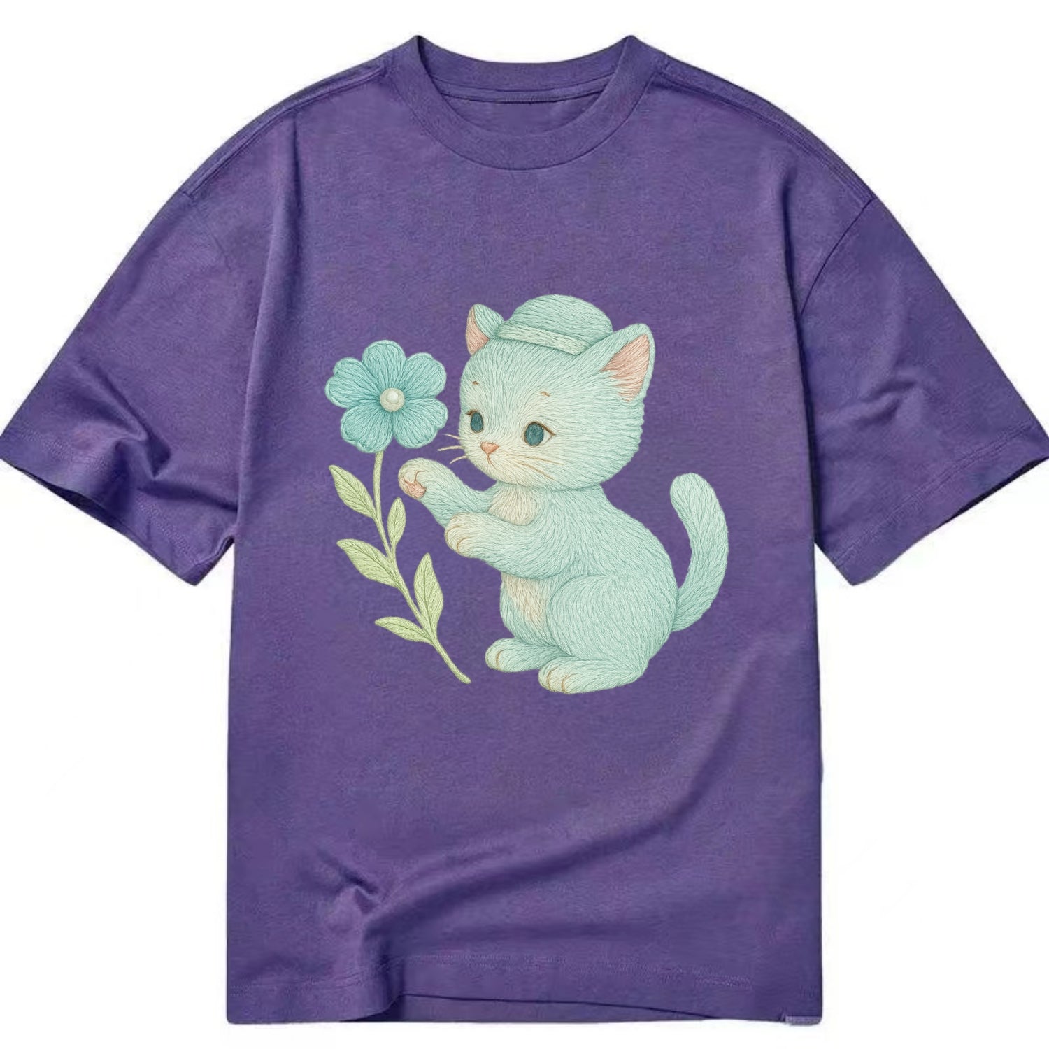Aqua Kitten - Classic T-shirt - Purple