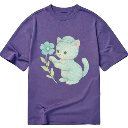 Aqua Kitten - Classic T-shirt - Purple