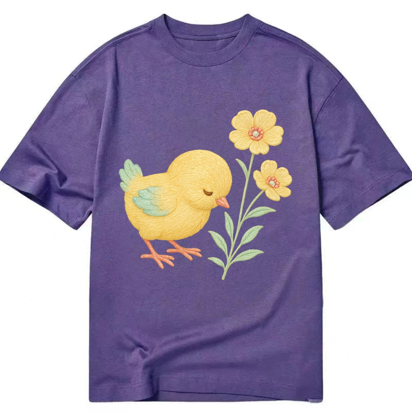 Yellow Chick - Classic T-shirt - Purple