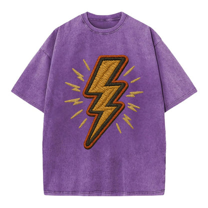 Lightning Bolt  - Vintage T-shirt - Purple
