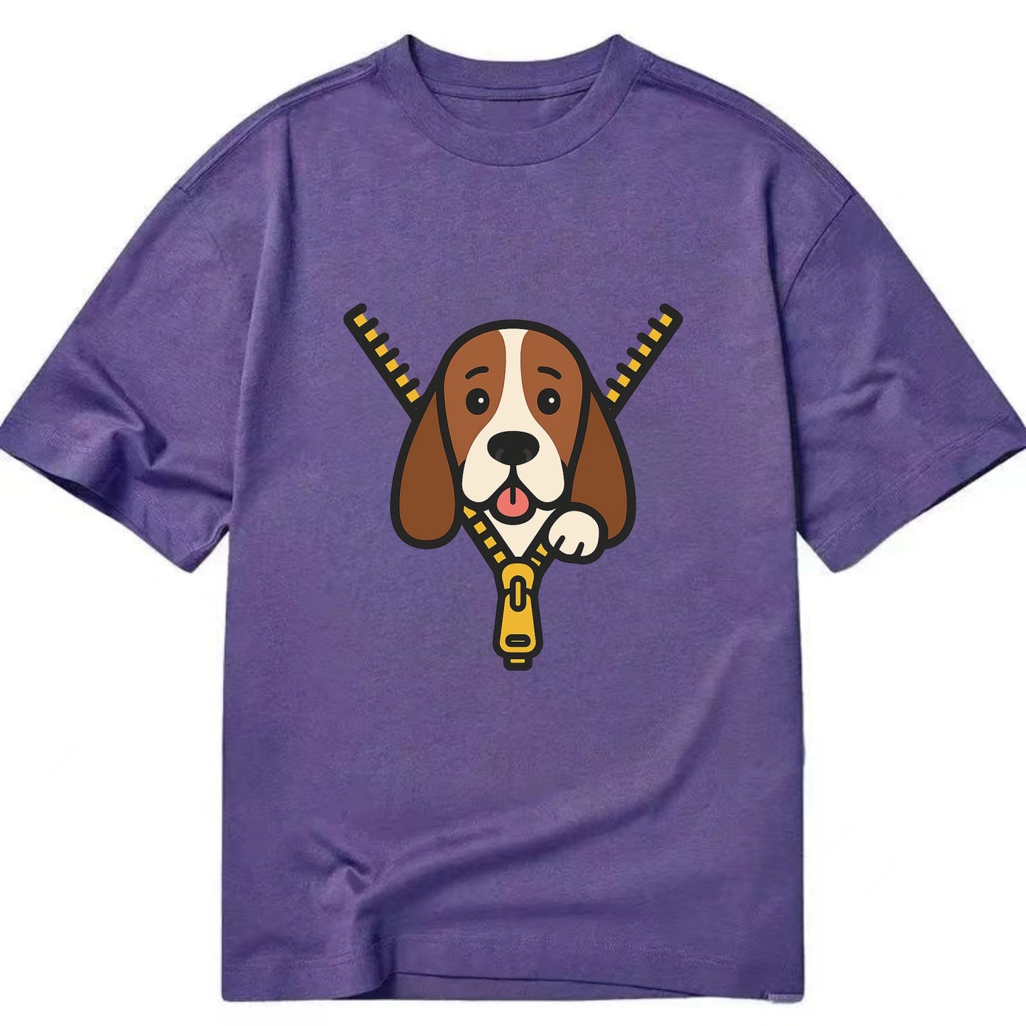 Basset Hound - Classic T-shirt - Purple