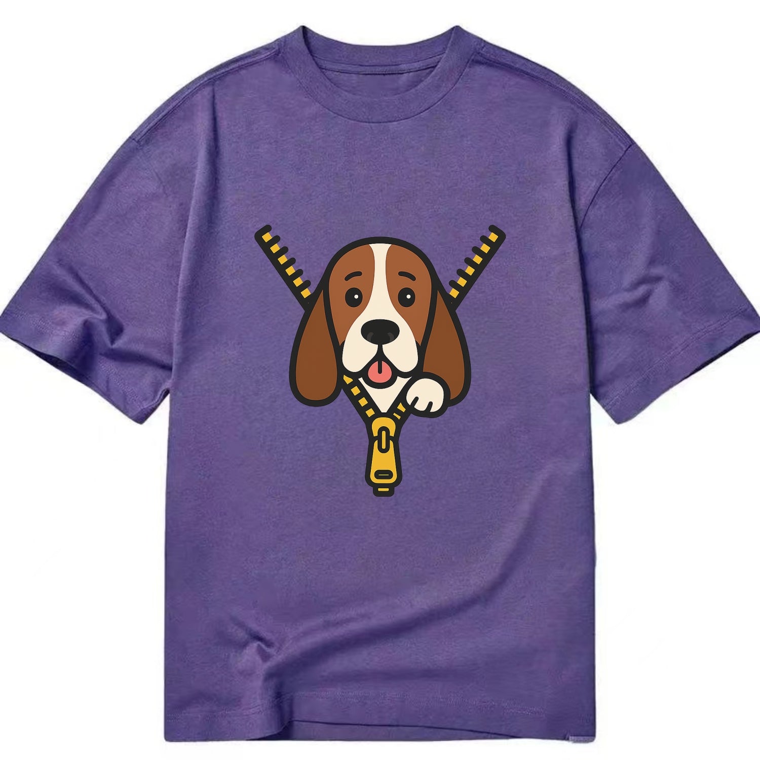 Basset Hound - Classic T-shirt - Purple