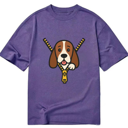 Basset Hound - Classic T-shirt - Purple