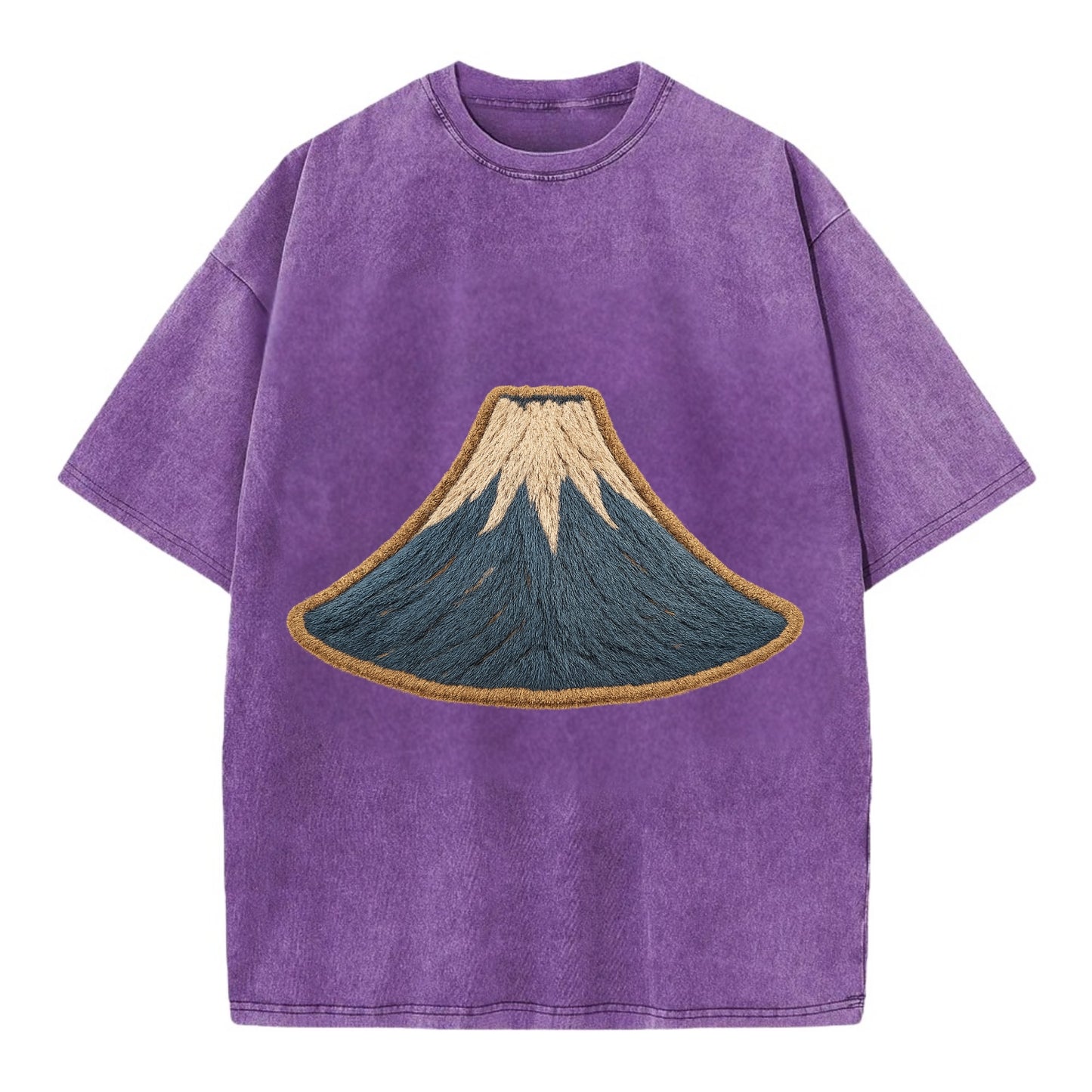 Sacred Mountain  - Vintage T-shirt - Purple