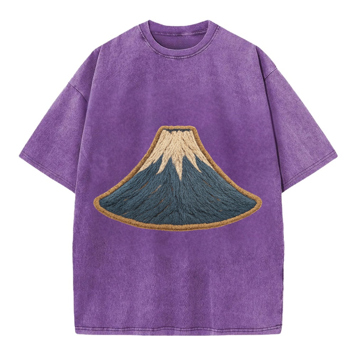 Sacred Mountain  - Vintage T-shirt - Purple