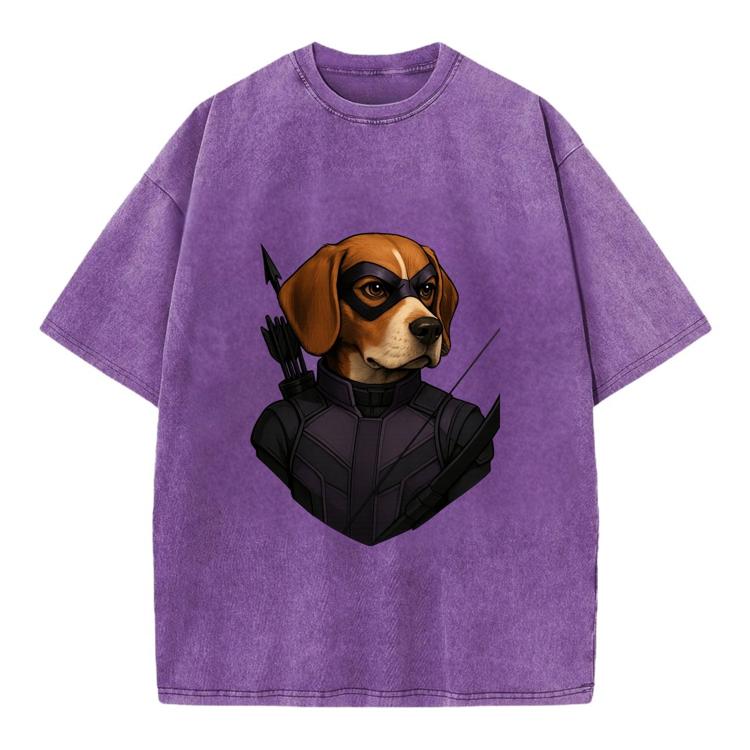 Beagle Hawkeye  - Vintage T-shirt - Purple