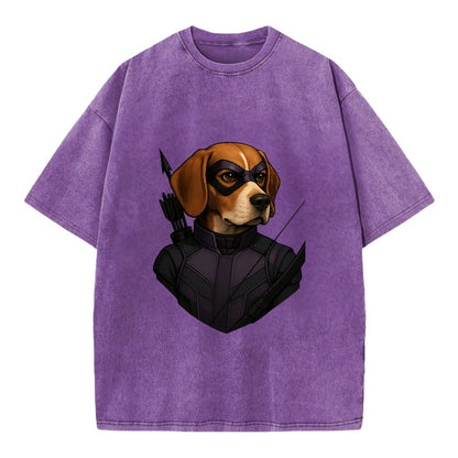 Beagle Hawkeye  - Vintage T-shirt - Purple