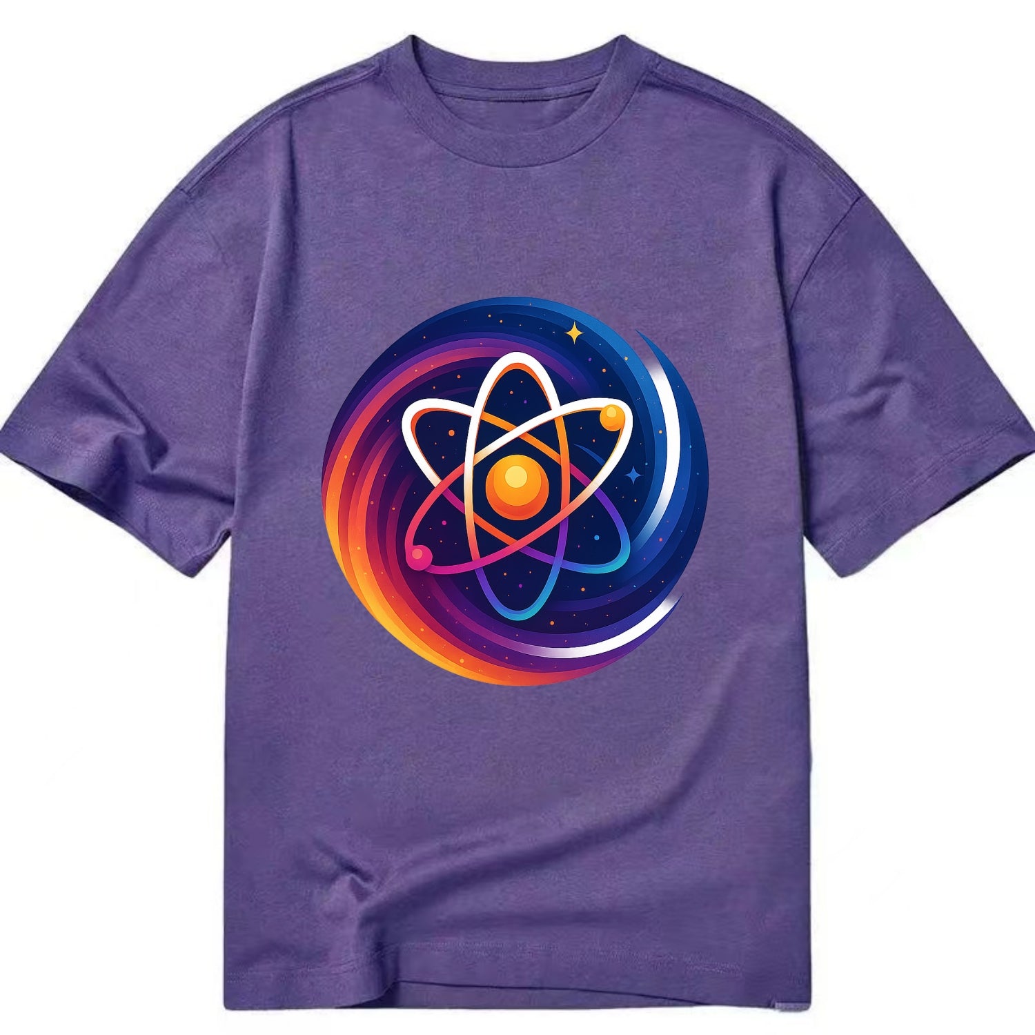 Micro Macro - Atom structure expanding i - Classic T-shirt - Purple